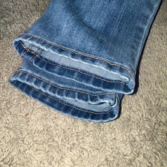 NWOT SEVEN7 sz.14 High Rise Tummy Less Skinny  Denim Blue Jeans - Picture 4 of 6